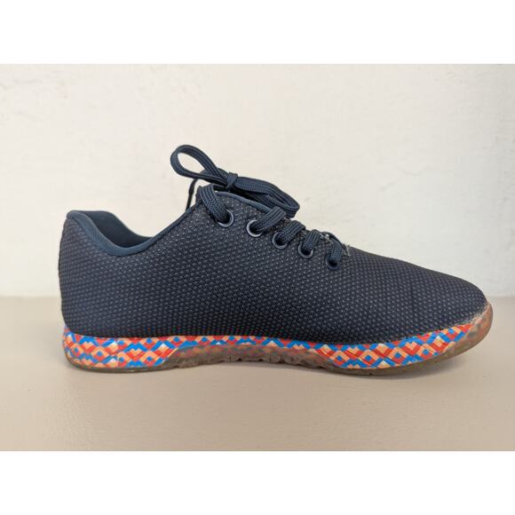 Nobull Outwork Sneakers Navy Gum Sole Colorful Training Gym CrossFit Womens 8.5 - Picture 4 of 10